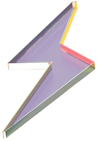3D image of a lightning bolt